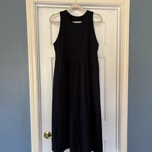 a new day Black Sleeveless Midi Dress Large